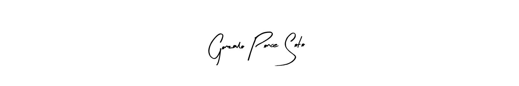 You should practise on your own different ways (Arty Signature) to write your name (Gonzalo Ponce Soto) in signature. don't let someone else do it for you. Gonzalo Ponce Soto signature style 8 images and pictures png