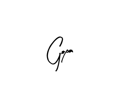 How to make Gopa signature? Arty Signature is a professional autograph style. Create handwritten signature for Gopa name. Gopa signature style 8 images and pictures png