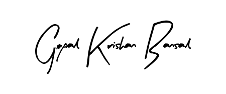 Quickly download Gopal Krishan Bansal name signature in high-resolution PNG using Arty Signature style. Ready to insert into PDFs and online applications. Gopal Krishan Bansal signature style 8 images and pictures png