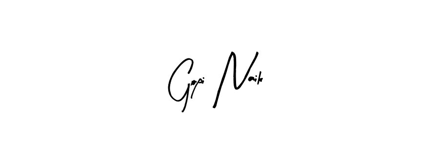 Also we have Gopi Naik name is the best signature style. Create professional handwritten signature collection using Arty Signature autograph style. Gopi Naik signature style 8 images and pictures png
