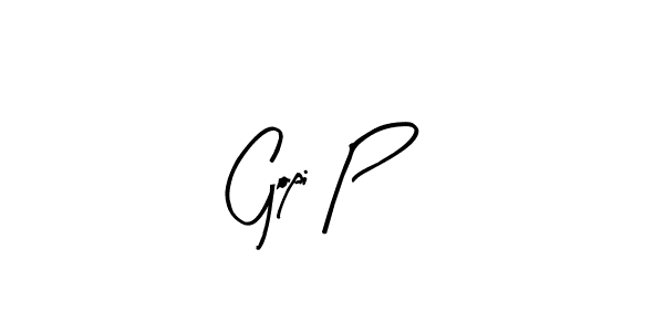 Similarly Arty Signature is the best handwritten signature design. Signature creator online .You can use it as an online autograph creator for name Gopi P. Gopi P signature style 8 images and pictures png