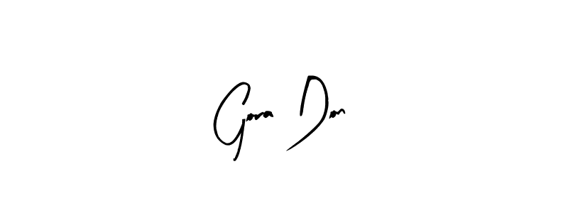 Create a beautiful signature design for name Gora Don. With this signature (Arty Signature) fonts, you can make a handwritten signature for free. Gora Don signature style 8 images and pictures png