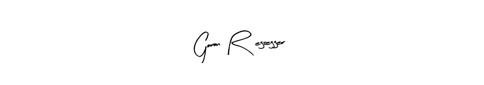 Best and Professional Signature Style for Goran Rüegsegger. Arty Signature Best Signature Style Collection. Goran Rüegsegger signature style 8 images and pictures png