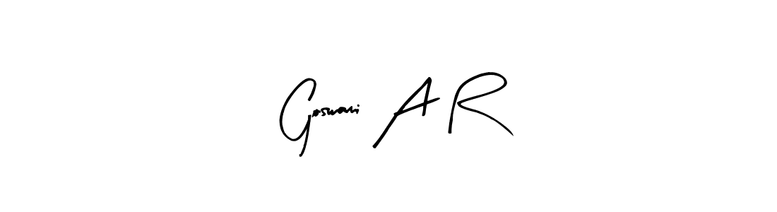 It looks lik you need a new signature style for name Goswami A R. Design unique handwritten (Arty Signature) signature with our free signature maker in just a few clicks. Goswami A R signature style 8 images and pictures png