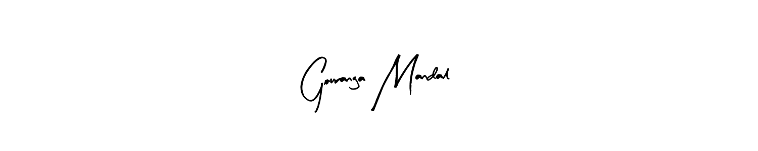 Use a signature maker to create a handwritten signature online. With this signature software, you can design (Arty Signature) your own signature for name Gouranga Mandal. Gouranga Mandal signature style 8 images and pictures png