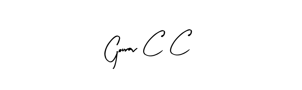 Also we have Gourav C C name is the best signature style. Create professional handwritten signature collection using Arty Signature autograph style. Gourav C C signature style 8 images and pictures png