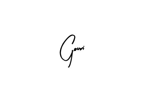 How to make Gouri name signature. Use Arty Signature style for creating short signs online. This is the latest handwritten sign. Gouri signature style 8 images and pictures png