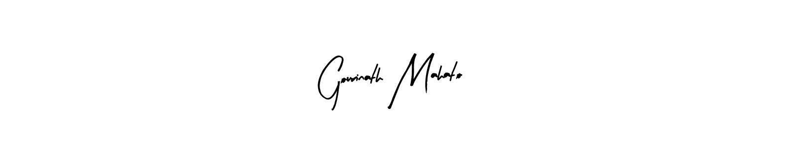 Similarly Arty Signature is the best handwritten signature design. Signature creator online .You can use it as an online autograph creator for name Gourinath Mahato. Gourinath Mahato signature style 8 images and pictures png