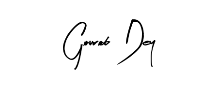Create your official email sign-off with Gourob Dey name in Arty Signature style. Crisp, clean, and perfectly legible across all screens. Gourob Dey signature style 8 images and pictures png