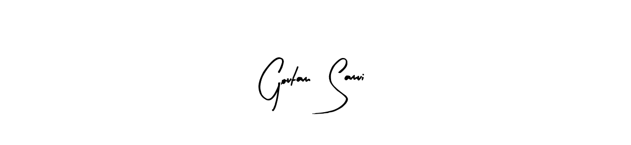 Goutam  Samui stylish signature style. Best Handwritten Sign (Arty Signature) for my name. Handwritten Signature Collection Ideas for my name Goutam  Samui. Goutam  Samui signature style 8 images and pictures png