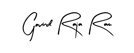 A classic penmanship look for Govind Raja Ram. The Arty Signature font brings timeless elegance and confidence to every signed document. Govind Raja Ram signature style 8 images and pictures png