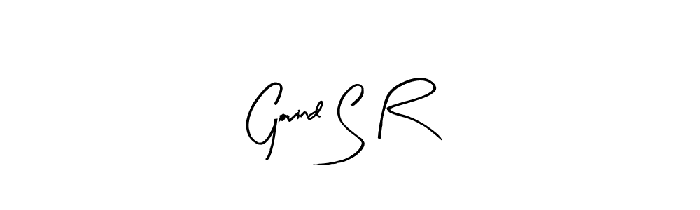 Also You can easily find your signature by using the search form. We will create Govind S R name handwritten signature images for you free of cost using Arty Signature sign style. Govind S R signature style 8 images and pictures png