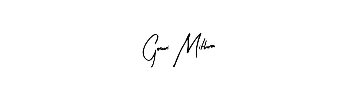 Similarly Arty Signature is the best handwritten signature design. Signature creator online .You can use it as an online autograph creator for name Gowri Mithra. Gowri Mithra signature style 8 images and pictures png