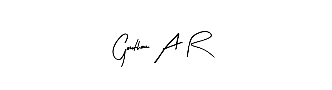 Best and Professional Signature Style for Gowtham A R. Arty Signature Best Signature Style Collection. Gowtham A R signature style 8 images and pictures png