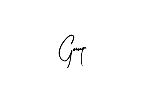 How to make Gowyn signature? Arty Signature is a professional autograph style. Create handwritten signature for Gowyn name. Gowyn signature style 8 images and pictures png