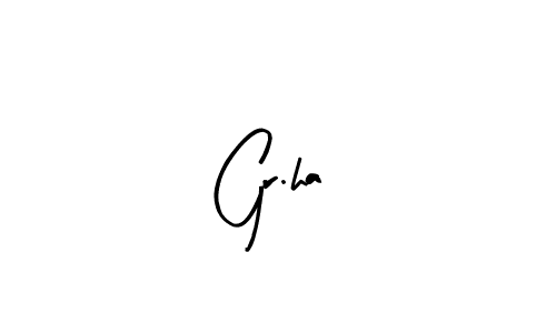 Make a beautiful signature design for name Gr.ha. With this signature (Arty Signature) style, you can create a handwritten signature for free. Gr.ha signature style 8 images and pictures png