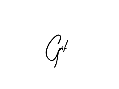 Make a beautiful signature design for name Grit. With this signature (Arty Signature) style, you can create a handwritten signature for free. Grit signature style 8 images and pictures png
