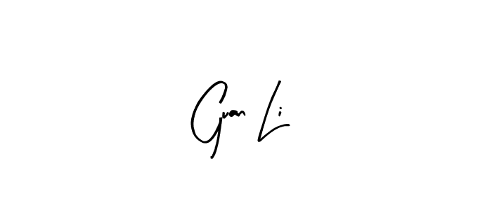 You should practise on your own different ways (Arty Signature) to write your name (Guan Li) in signature. don't let someone else do it for you. Guan Li signature style 8 images and pictures png