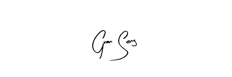 Similarly Arty Signature is the best handwritten signature design. Signature creator online .You can use it as an online autograph creator for name Guan Seng. Guan Seng signature style 8 images and pictures png