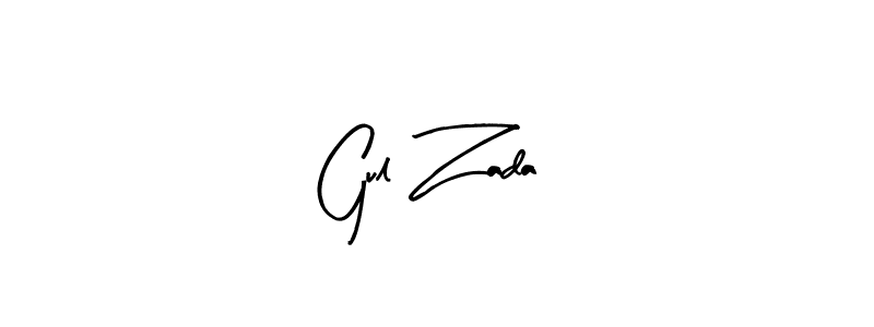 Make a beautiful signature design for name Gul Zada. With this signature (Arty Signature) style, you can create a handwritten signature for free. Gul Zada signature style 8 images and pictures png