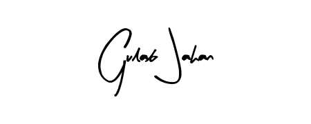 The Arty Signature font gives name Gulab Jahan a signature that looks effortless yet distinguished. Download high-res PNG instantly. Gulab Jahan signature style 8 images and pictures png