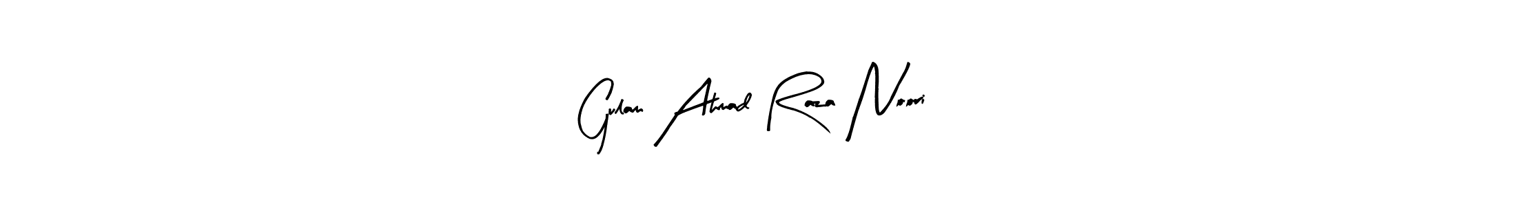 The best way (Arty Signature) to make a short signature is to pick only two or three words in your name. The name Gulam Ahmad Raza Noori include a total of six letters. For converting this name. Gulam Ahmad Raza Noori signature style 8 images and pictures png