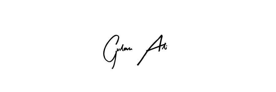 How to make Gulam Ali name signature. Use Arty Signature style for creating short signs online. This is the latest handwritten sign. Gulam Ali signature style 8 images and pictures png