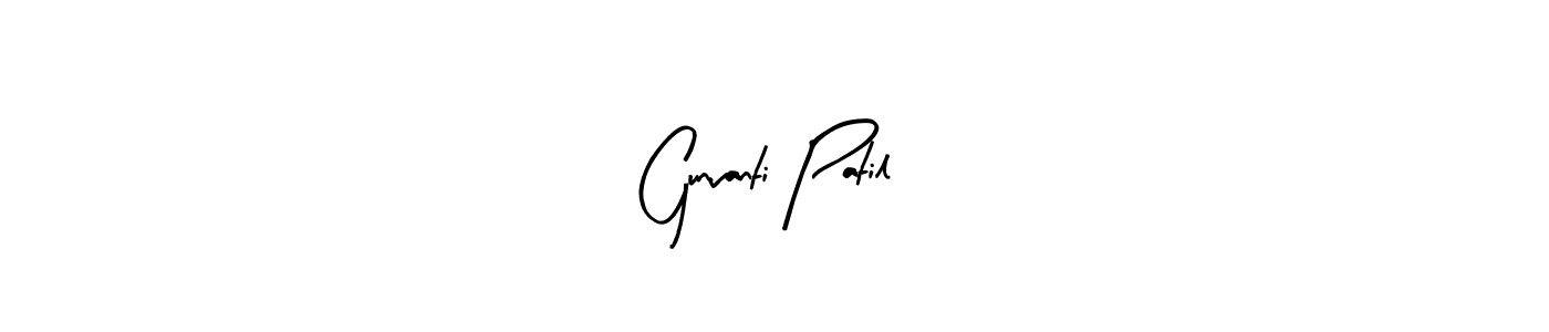 Gunvanti Patil stylish signature style. Best Handwritten Sign (Arty Signature) for my name. Handwritten Signature Collection Ideas for my name Gunvanti Patil. Gunvanti Patil signature style 8 images and pictures png