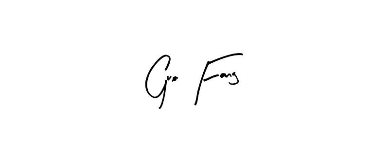 Create a beautiful signature design for name Guo Fang. With this signature (Arty Signature) fonts, you can make a handwritten signature for free. Guo Fang signature style 8 images and pictures png