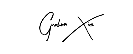 Give your name Guohua Xie an exquisite flair with the Arty Signature script font. Ideal for contracts, resumes, and formal letterheads. Guohua Xie signature style 8 images and pictures png