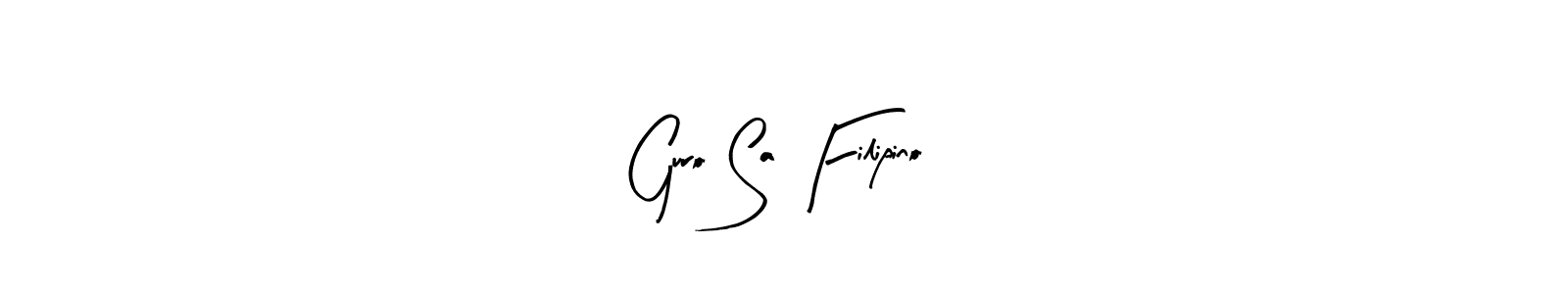 Similarly Arty Signature is the best handwritten signature design. Signature creator online .You can use it as an online autograph creator for name Guro Sa Filipino. Guro Sa Filipino signature style 8 images and pictures png