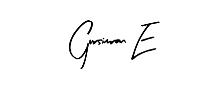 Make a beautiful signature design for name Gursimran E. Use this online signature maker to create a handwritten signature for free. Gursimran E signature style 8 images and pictures png
