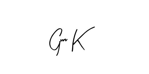 The best way (Arty Signature) to make a short signature is to pick only two or three words in your name. The name Guru K include a total of six letters. For converting this name. Guru K signature style 8 images and pictures png