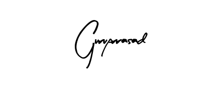 How to make Guruprrasad name signature. Use Arty Signature style for creating short signs online. This is the latest handwritten sign. Guruprrasad signature style 8 images and pictures png