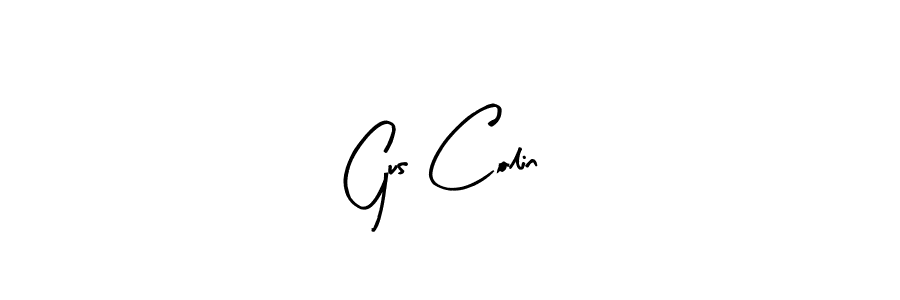 How to make Gus Colin name signature. Use Arty Signature style for creating short signs online. This is the latest handwritten sign. Gus Colin signature style 8 images and pictures png