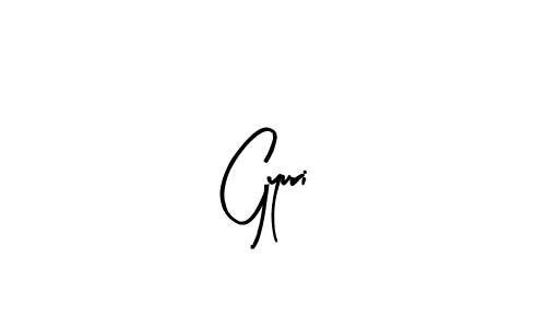 Make a beautiful signature design for name Gyuri. With this signature (Arty Signature) style, you can create a handwritten signature for free. Gyuri signature style 8 images and pictures png