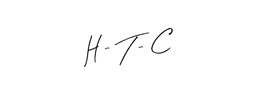 How to make H - T - C signature? Arty Signature is a professional autograph style. Create handwritten signature for H - T - C name. H - T - C signature style 8 images and pictures png