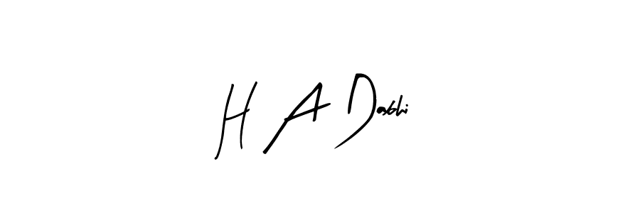 Best and Professional Signature Style for H A Dabhi. Arty Signature Best Signature Style Collection. H A Dabhi signature style 8 images and pictures png