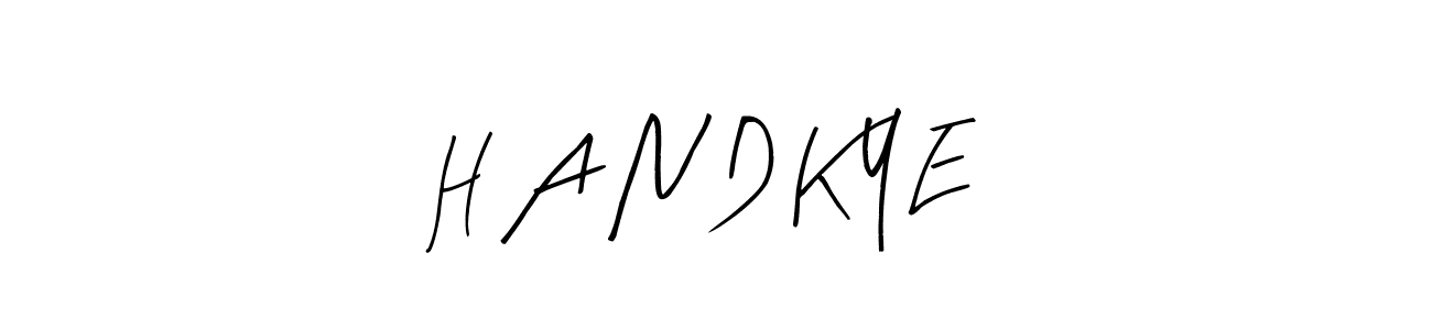 Make a short H A N D K Y E signature style. Manage your documents anywhere anytime using Arty Signature. Create and add eSignatures, submit forms, share and send files easily. H A N D K Y E signature style 8 images and pictures png