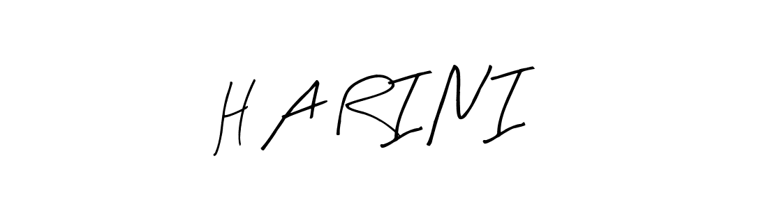 Design your own signature with our free online signature maker. With this signature software, you can create a handwritten (Arty Signature) signature for name H A R I N I. H A R I N I signature style 8 images and pictures png