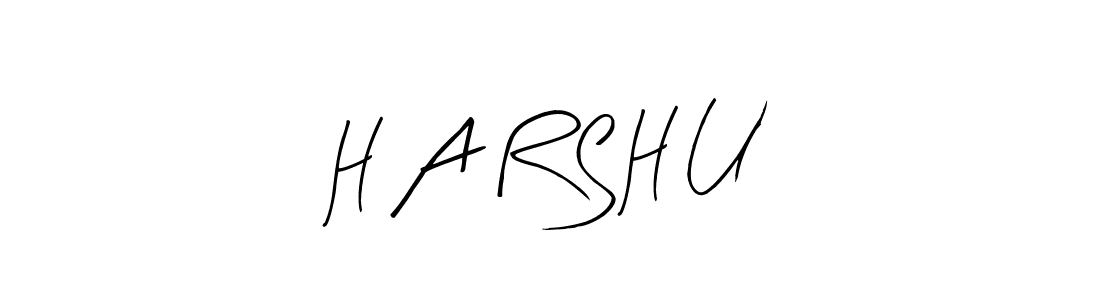 H A R S H U stylish signature style. Best Handwritten Sign (Arty Signature) for my name. Handwritten Signature Collection Ideas for my name H A R S H U. H A R S H U signature style 8 images and pictures png