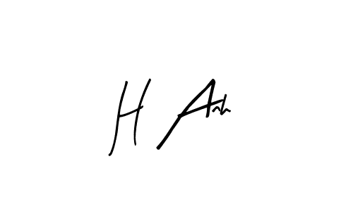 Also we have H Anh name is the best signature style. Create professional handwritten signature collection using Arty Signature autograph style. H Anh signature style 8 images and pictures png