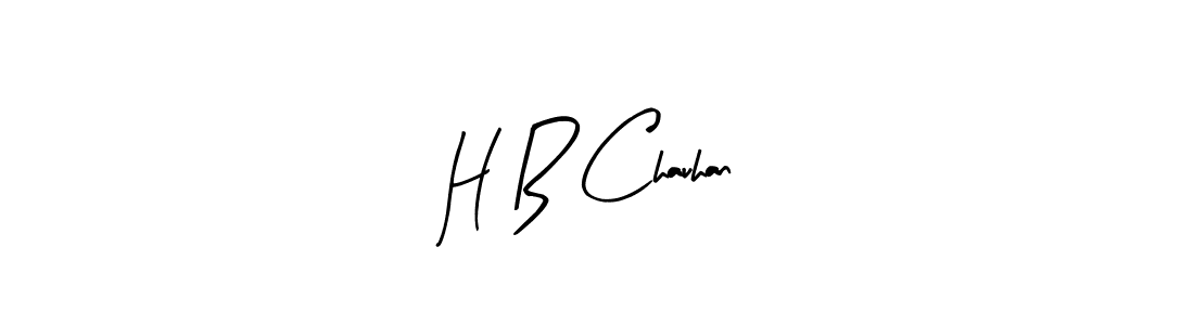 Design your own signature with our free online signature maker. With this signature software, you can create a handwritten (Arty Signature) signature for name H B Chauhan. H B Chauhan signature style 8 images and pictures png