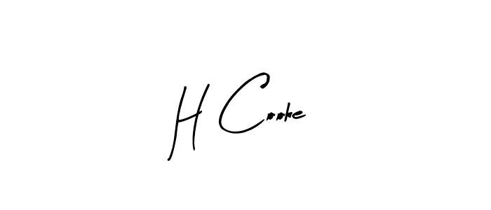 How to make H Cooke name signature. Use Arty Signature style for creating short signs online. This is the latest handwritten sign. H Cooke signature style 8 images and pictures png