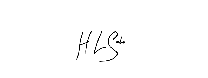 Use a signature maker to create a handwritten signature online. With this signature software, you can design (Arty Signature) your own signature for name H L Sahu. H L Sahu signature style 8 images and pictures png