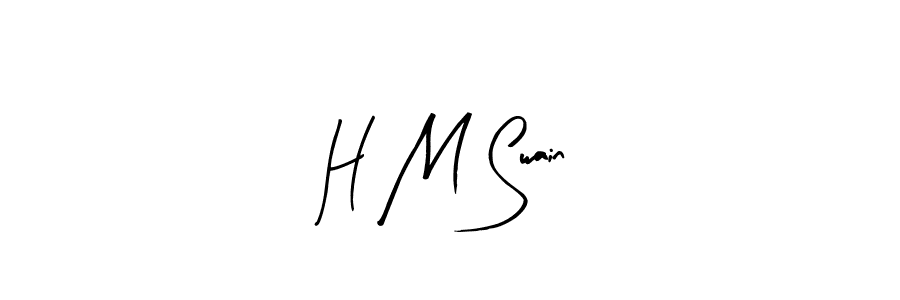 Design your own signature with our free online signature maker. With this signature software, you can create a handwritten (Arty Signature) signature for name H M Swain. H M Swain signature style 8 images and pictures png