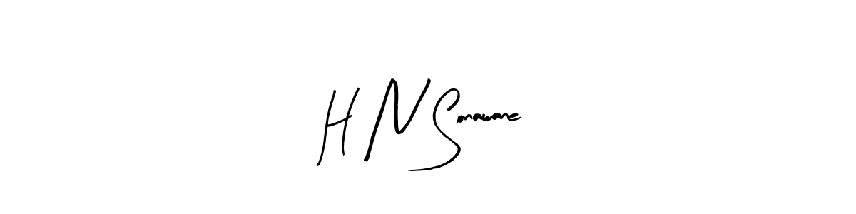 This is the best signature style for the H N Sonawane name. Also you like these signature font (Arty Signature). Mix name signature. H N Sonawane signature style 8 images and pictures png