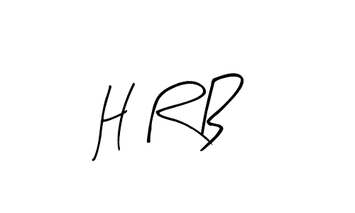 Make a beautiful signature design for name H R B. With this signature (Arty Signature) style, you can create a handwritten signature for free. H R B signature style 8 images and pictures png