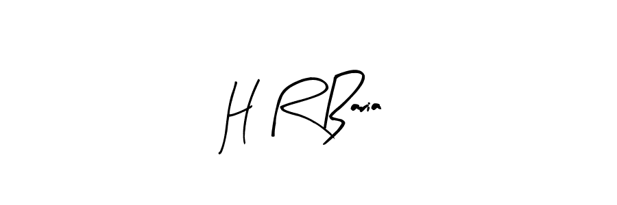 Use a signature maker to create a handwritten signature online. With this signature software, you can design (Arty Signature) your own signature for name H R Baria. H R Baria signature style 8 images and pictures png