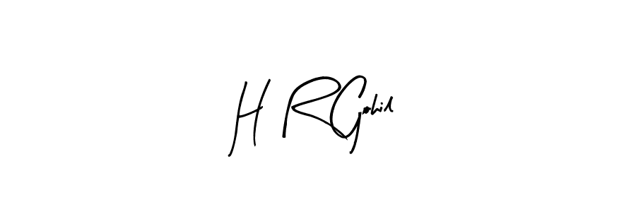 It looks lik you need a new signature style for name H R Gohil. Design unique handwritten (Arty Signature) signature with our free signature maker in just a few clicks. H R Gohil signature style 8 images and pictures png